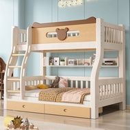【SG Sellers】Bunk Bed Frame Wooden Bunk Beds Bunk Beds Bed frames with storage cabinets  High Low Bed Bunk Beds for Kids Bunk Beds for Adults Bunk Beds Closet Bunk Beds High/Low Bed
