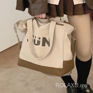 FB3 New Bag Female Large-Capacity Messenger Shoulder Commuter College Student Tote Simple