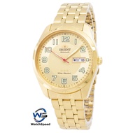 Orient 3 Star SAB0C005C8 Automatic Japan Gold Tone Mens Watch SAB0C005C