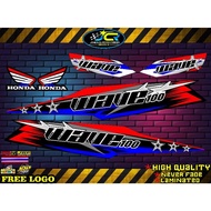 ✓ ◷ ❆ ❐ ♞Honda Wave 100 /110 Stock Design Decals Sticker