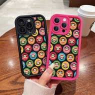 Cute Fashion Cartoon Monkey Case For OPPO A3 PRO A94 A93 A5S A57 A77 A7 A12S Realme C20 C11 C21Y C25