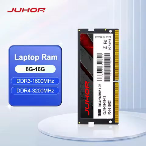 JUHOR Memoria Ram DDR4 8GB 16GB 3200mhz DDR3 8GB 1600mhz Sodimm Notebook High Performance Laptop Mem