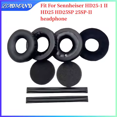 BAOMAND Replacement Earpads Memory Foam Ear Cushion For Sennheiser HD25-1 II HD25 HD25SP 25SP-II Gam