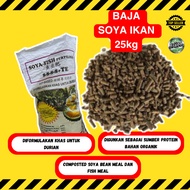 BAJA SOYA IKAN 25KG ORGANIC FERTILIZER SOYA FISH  BAJA DURIAN 8-8-8-8 +TE