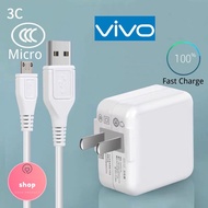 VIVO 18W Fast Charger 9V/2A Micro Type C cables for vivo 5V/2A V9 V7 V5 Plus X7 X9 X20 X30 Y17 Y11 Y