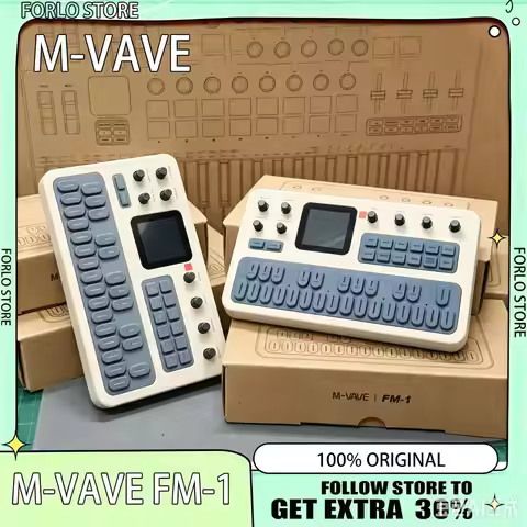 M-Vave FM1 Portable FM Synth Guitar Effect Pedal 6-Op 32 Algorithms 128 Presets Speaker Rechargeable
