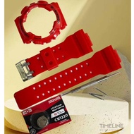 Red Glossy G-Shock GA100 / GA110 / GA120 / GD100 / GD110 / GD120 / GAX100 Watch Strap Band