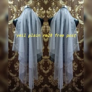 Veil veil plain/veil kahwin/veil simple/veil freepost