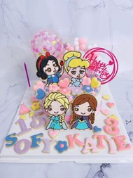 8寸公主曲奇蛋糕*曲奇蛋糕*忌廉蛋糕*海綿蛋糕*卡通蛋糕*自訂蛋糕*來圖訂製蛋糕*公主蛋糕*迪士尼公主蛋糕*白雪公主蛋糕*灰姑娘蛋糕*frozen蛋糕*elsa蛋糕