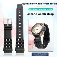 19mm Resin Strap For Casio watch Forester FT-500WC AW-80V W-89H sport Waterproof Silicone rubber wat