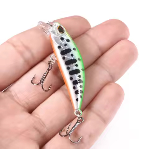 1Pcs 5.8Cm 5.4g Pesca Jerkbait Lure Sinking Minnow Fishing Lures Hard Bait Black Minnow Wobbler Fish