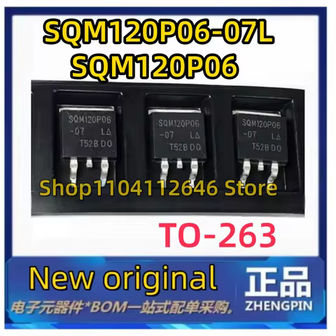 10PCS/LOT New Original SQM120P06-07L_GE3 SQM120P06-07L SQM120P06 TO-263 FQP12P20 11.5A/200V TO22 FQP