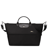 100% Authentic LONGCHAMP LE Pliage Club 70th anniversary embroidered horse Lady Nylon Dumpling Bag Oversized Travel bags Hand luggage bag tote Shoulder and Crossbody bag L1911619001 Black color-made in france