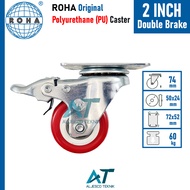 2 INCH HEAVY DUTY WHEELS WITH PU BRAKES - TROLLEY - CART