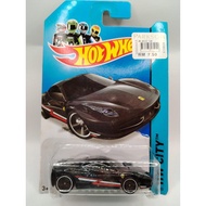 [NEW] Hot Wheels Ferrari 458 Italia Black Mainline Price tag mark 814
