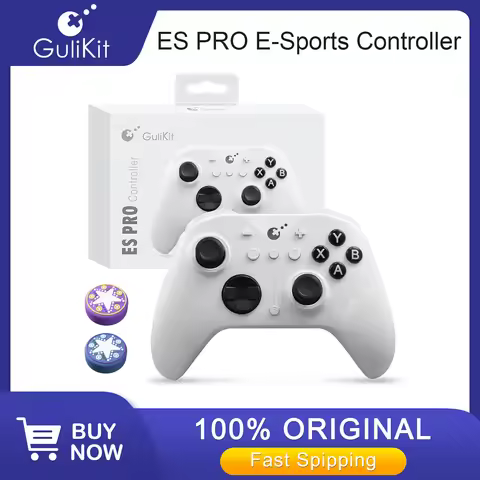 GuliKit ES PRO Wireless Game Controller for PC Windows Switch 2 Android iOS with TMR Anti-Drift Joys