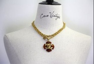 Chanel Vintage 94P玳瑁鍍金長/疊戴頸鏈