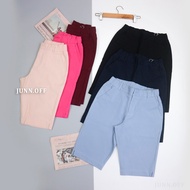 Women's Stretch Khaki Shorts – Zip & Button, Suitable for 42‐78kg,