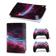 （2024） PS5 Digital Edition Skin Sticker Starry Sky Protective Decal Removable Cover for PS5 Console and 2 Controllers（2024）