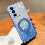 Soft Case Realme C71 / C73 Glitter Ring Magnetic Holder Wireless Premium Mobile Phone