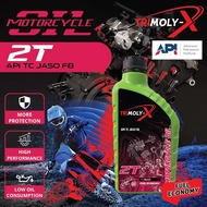 TRIMOLY-X TRIMOLYX 2T 1L 2 Stroke oil API TC JASO FB Motorcycle Engine Oil Minyak Hitam Pelincir Mot