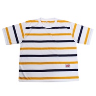 HIPSTER T-Shirt Oversized Black Stripe T-Shirt ORANGE