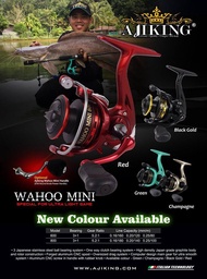 New Color Ajiking Wahoo Mini 800 Ultralight Spinning Reel Max Drag 3kgs