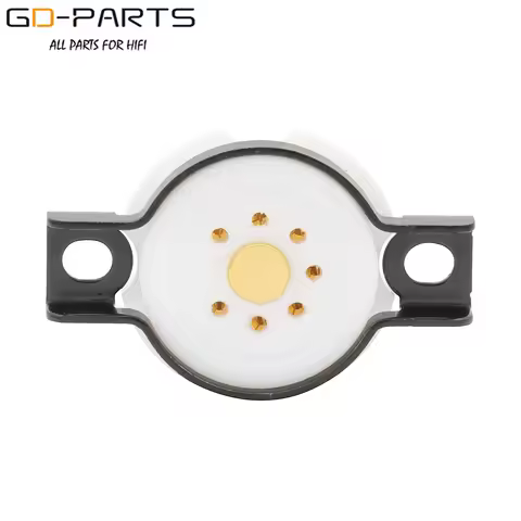 EIZZ 7 Pin PTFE Vacuum Tube Socket Valve Base For 6Z4 6X4 EF95 EF91 6AU6 Gold Plated Brass Pins Hifi