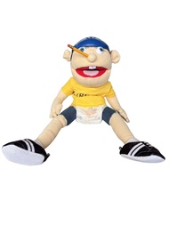 new 60cm Jeffy Hand Puppet Plush Jeff Mischievous Funny Puppets Toy with Working Mouth Educational B
