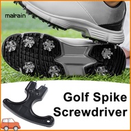 MA- Golf Spike Wrench with Ergonomic Handle, Universal Golf Shoes Spike Removal Tool, 2-Pin Golf Cle