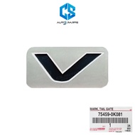 V Logo Rear Cover For TOYOTA VIGO VIGOCHAMP REVO FORTUNER Size 6.5 x 3.7 Cm. (75459-0K081)