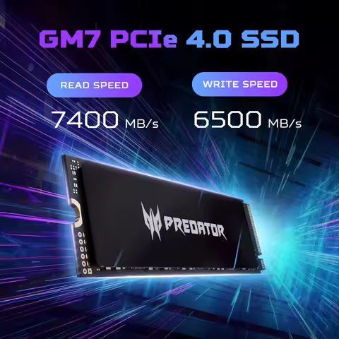 ACER PREDATOR GM7 NVMe SSD, 1TB/2TB/4TB M.2 2280 Game Drive, Read Speed up to 7200MB/s, PCIe Gen4 NV