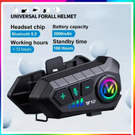 Y10 Motorcycle Helmet Intercom  Riders Stereo Waterproof Bluetooth