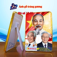 Tranh ảnh để bàn treo tường Bác Hồ Bác Giáp Bác Trọng Tráng Gương MS13-1