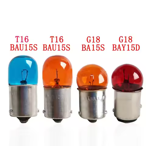 4/10Pcs T16 BA15S BAU15S 12V 10W Warm White Car Halogen Bulbs Signal Bulbs Standard Auto Interior Li