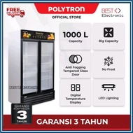 SHOWCASE 2 PINTU POLYTRON SCN 1020 8 RAK DISPLAY COOLER 1000 LITER