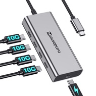 Minisopuru USB C Hub – USB C Hub Multiport Adapter 10Gbps for Laptop, USB C Hub Power Delivery with 