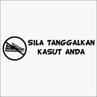 Sticker Sila Tanggalkan Kasut Anda
