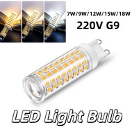 220V G9 LED Corn Light Bulb Pin Small Bulb High Brightness Energy Saving Light Source 7W/9W/12W/15W/