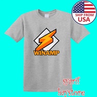 Winamp Gray T-Shirt For Men Size S To 5XL