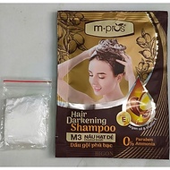 [Nâu Hạt Dẻ - M3] Dầu Gội Nhuộm Tóc Nâu Phủ Bạc 100% Siêu Dưỡng M.PROS 25ml - M3