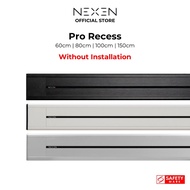 Nexen Pro Recess Power Track(Track Only , No Installation)|Power Socket|Power Track Socket|E-Bar - Silver, White &amp; Black