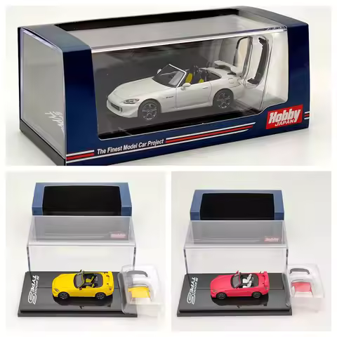1/64 Hobby Japan for S2000 Type S (AP2) Convertible Cstomized HJ641020 Diecast Car Miniature Model A