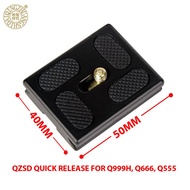 QZSD Quick Release Tripod Q999H, Q666, Q555, Zomei M8 - Swiss Arca Model