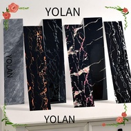 YOLANDAGOODS1 Floor Tile Sticker, Self Adhesive Marble Grain Skirting Line, Home Decor PVC Windowsill Living Room Waist Line