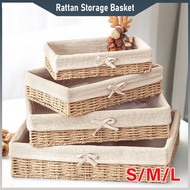 Rattan Storage Basket Handmade Desktop Storage Key Basket Cosmetic Storage Storage basket Rattan Wov