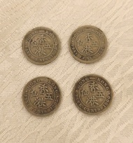 不同年份香港五仙(5仙)一套4個(1885、1888、1895及1900年)(I)