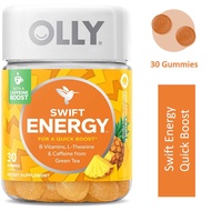 OLLY Swift Energy 30 Gummies (Expiry: Jan 2023) Caffeine from Green Tea, B Vitamins, L Theanine, Che