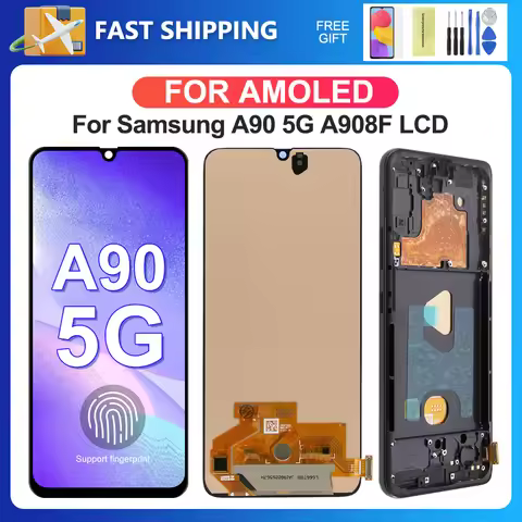 A90 5G For Samsung 6.7''For AMOLED SM-A908B SM-A908N SM-A9080 LCD Display Touch Screen Digitizer Ass