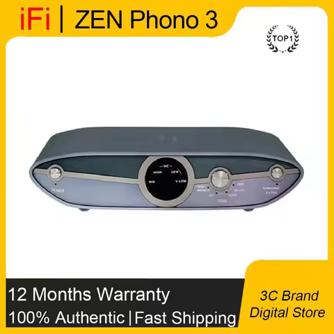 Original IFi ZEN Phono 3 Balanced Smart MM/MC Vinyl Phono Amplifier Smart Low Frequency Filter Vinyl